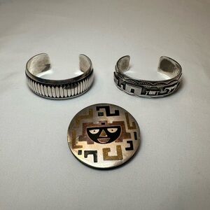 Sterling Silver Collectors Bundle - Popowskil, Webb, RH Begay